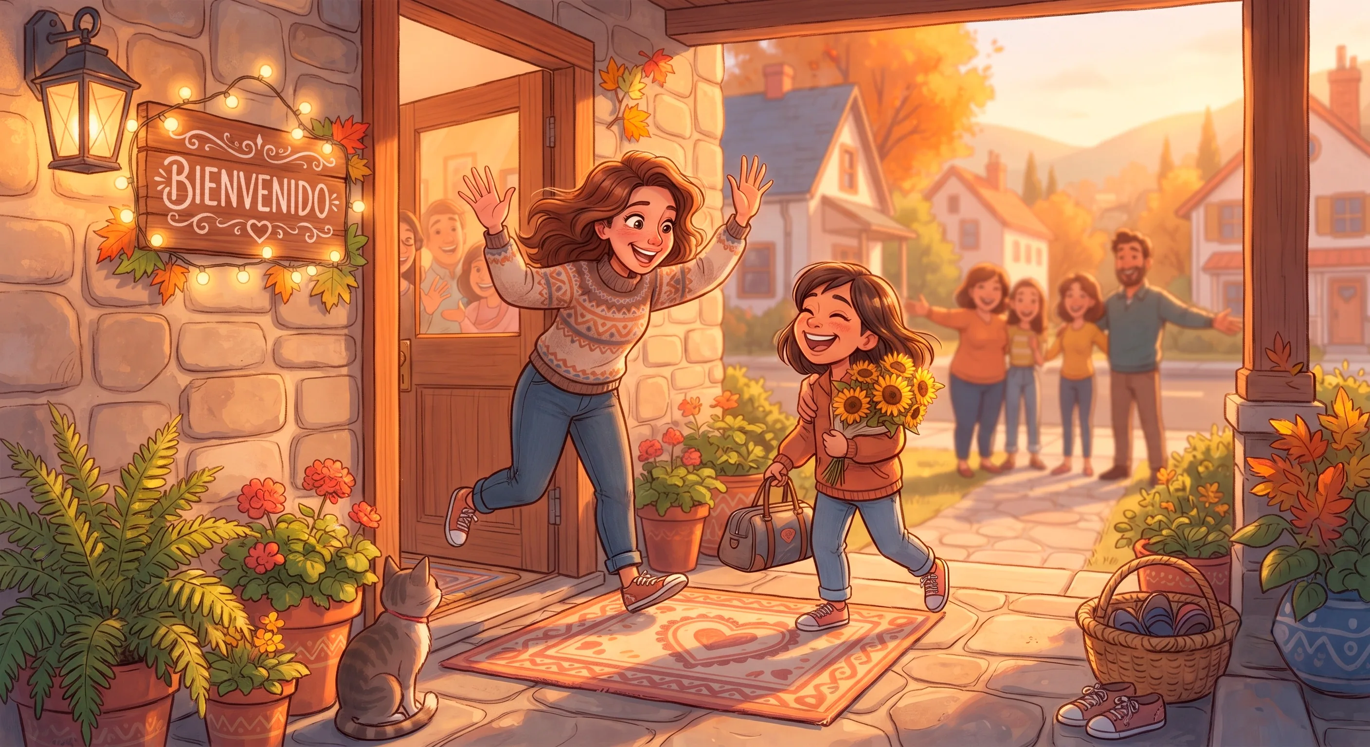 Ilustración de Bienvenido