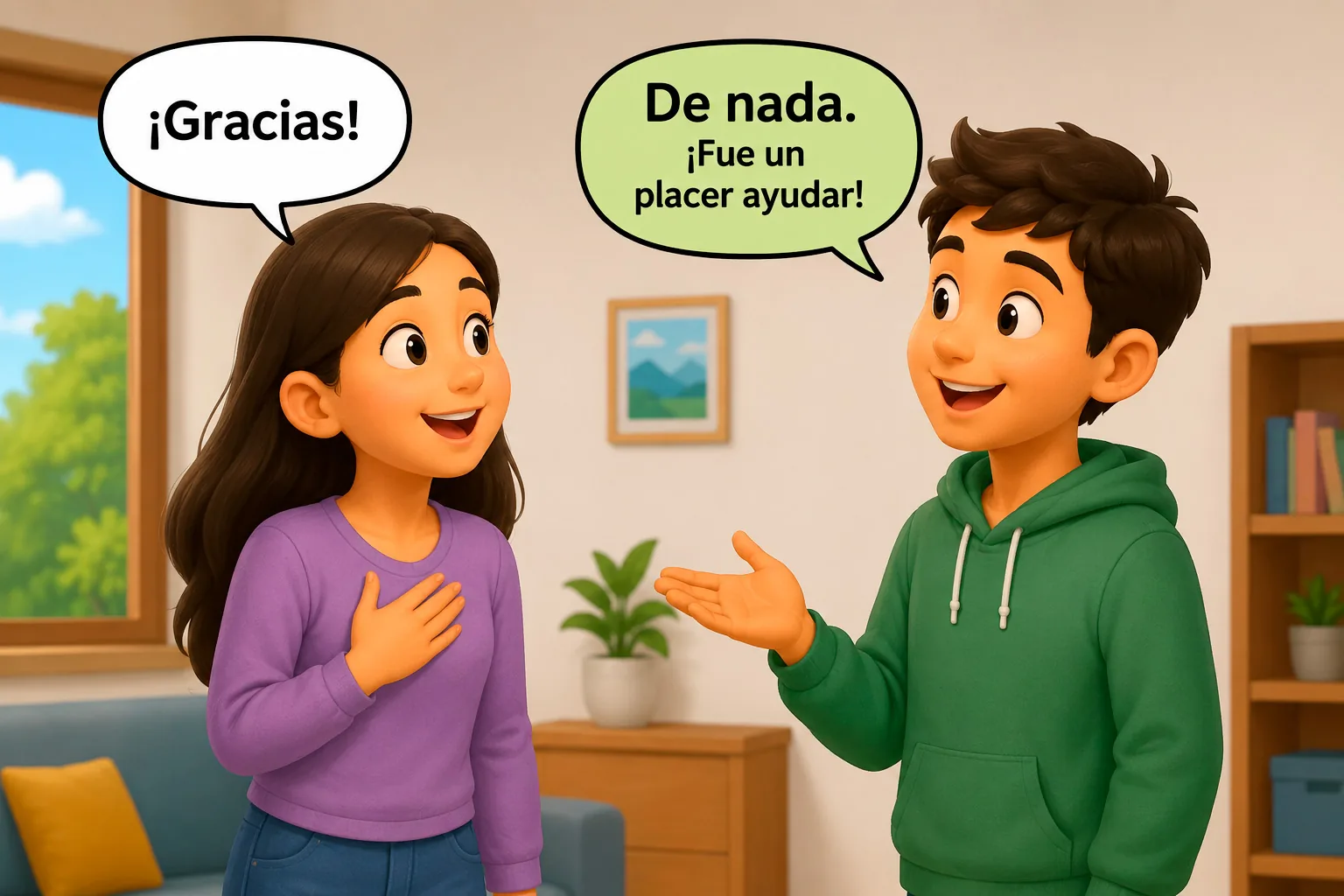 Ilustración de De nada