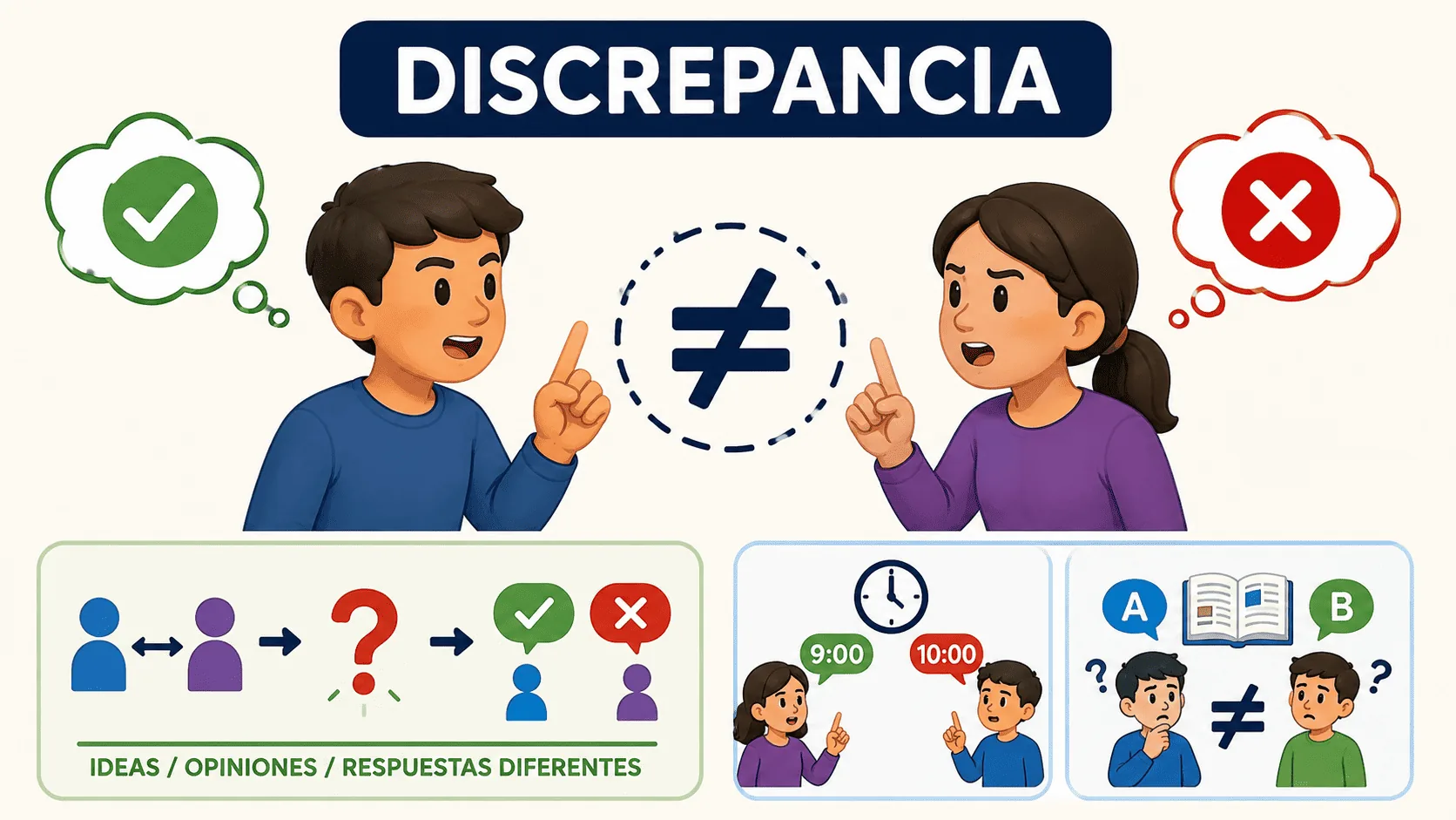 Ilustración de Discrepancia
