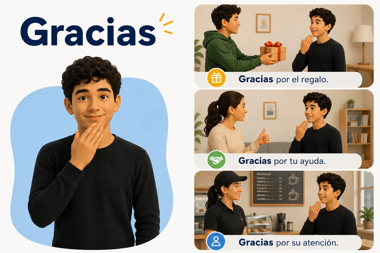 Ilustración de Gracias