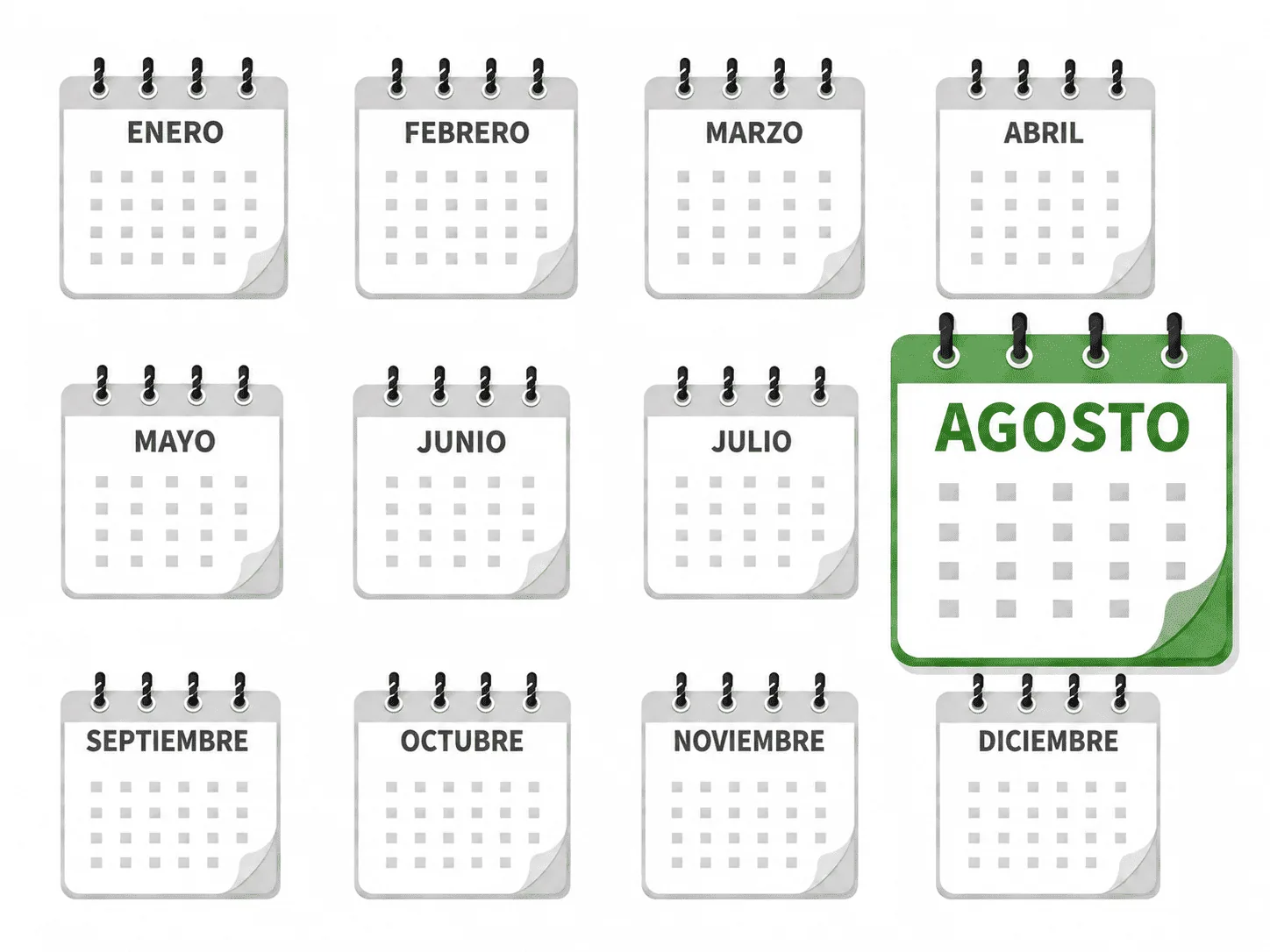 Ilustración de Agosto