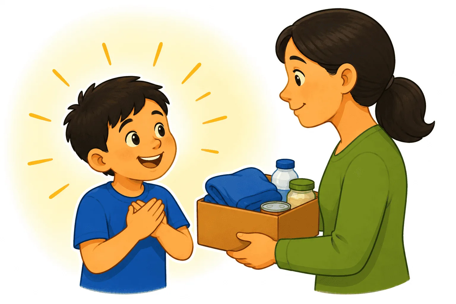 Ilustración de Agradecer