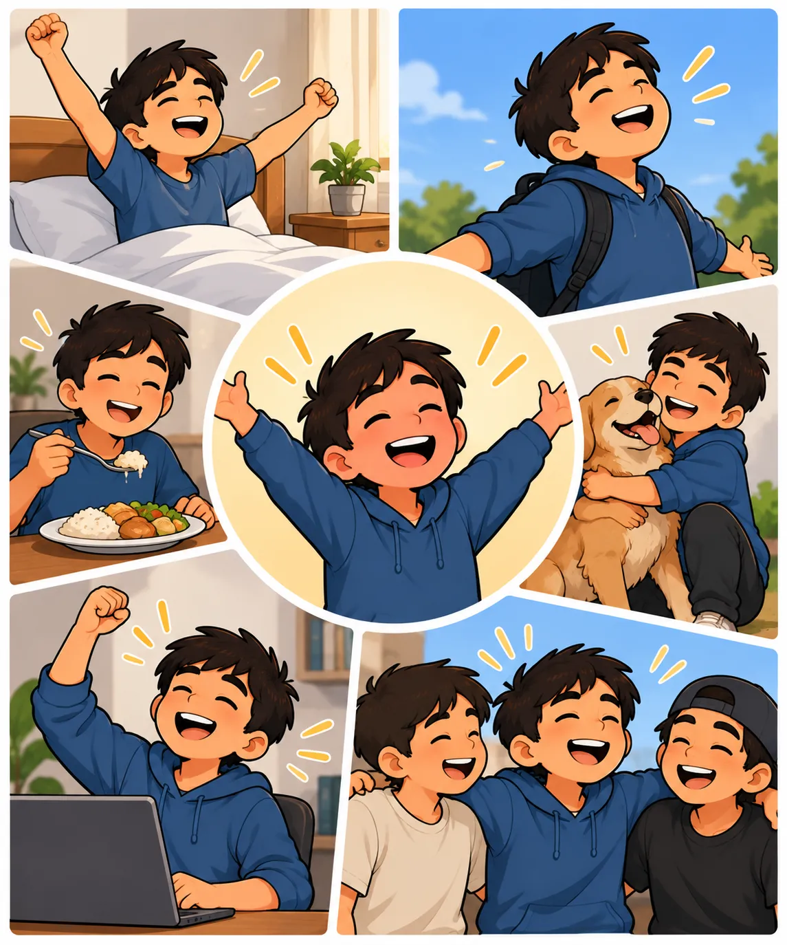 Ilustración de Alegre