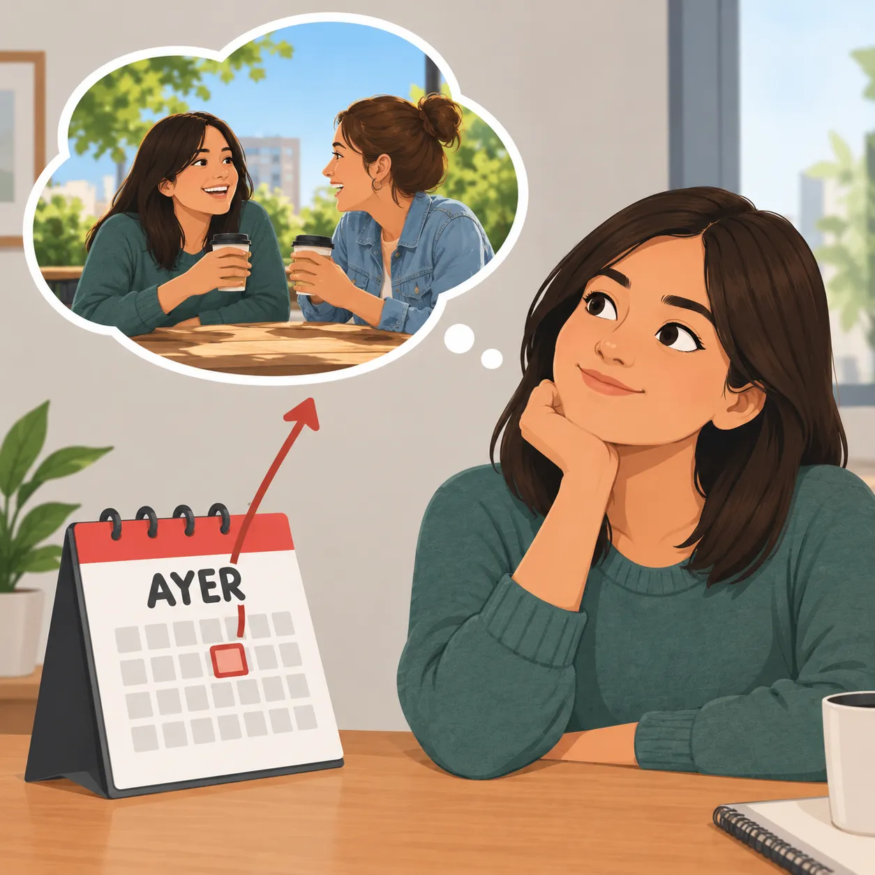Ilustración de Ayer