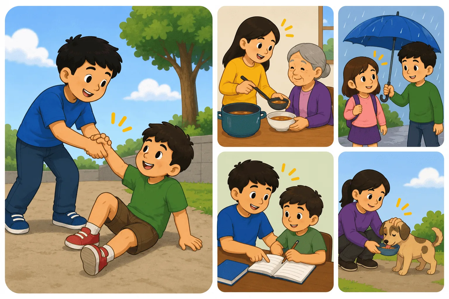 Ilustración de Ayudar