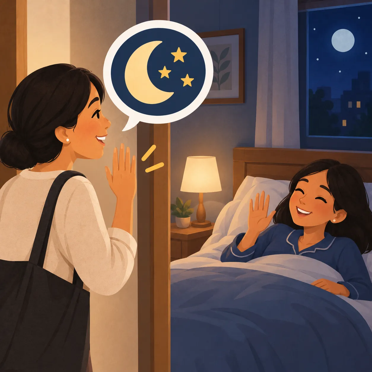 Ilustración de Buenas noches