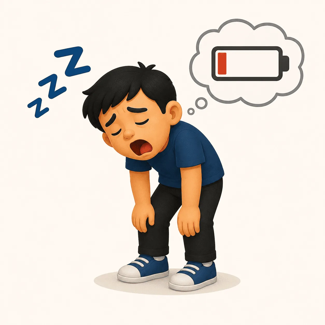 Ilustración de Cansado