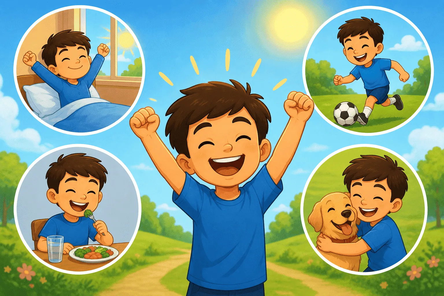 Ilustración de Contento