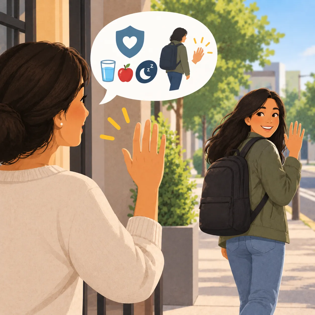 Ilustración de Cuídate