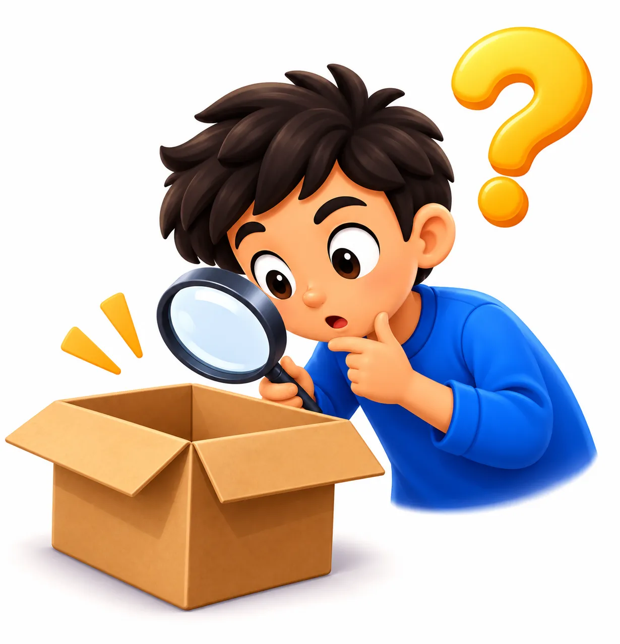 Ilustración de Curioso