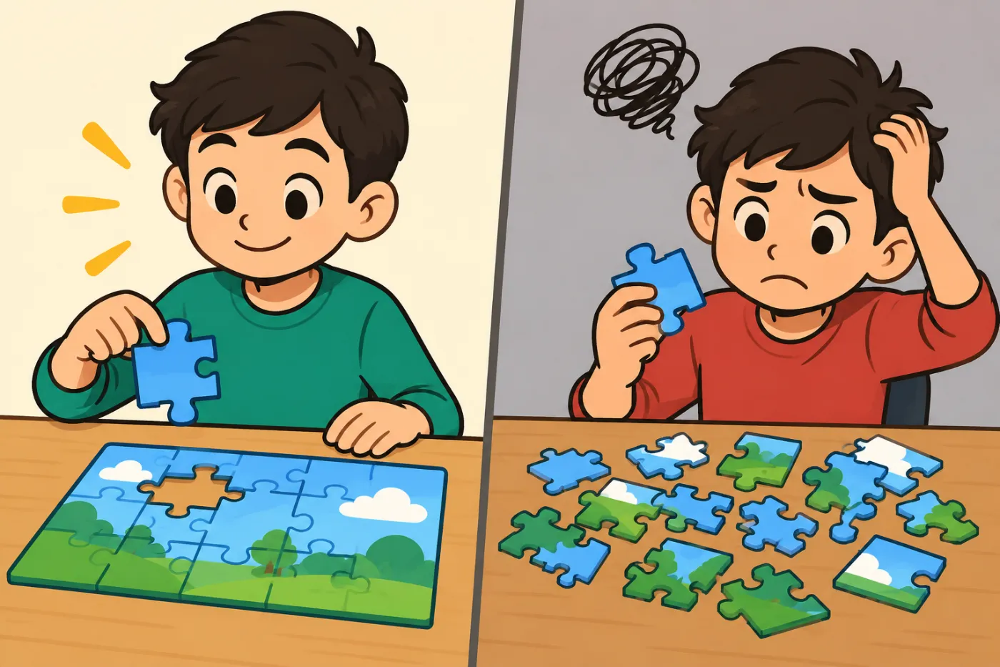 Ilustración de Fácil