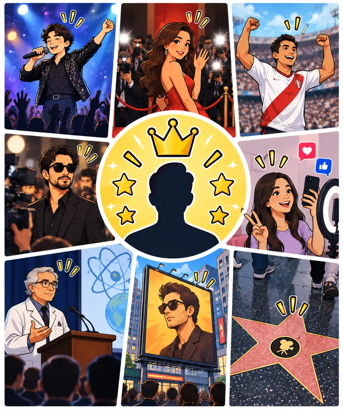 Ilustración de Famoso