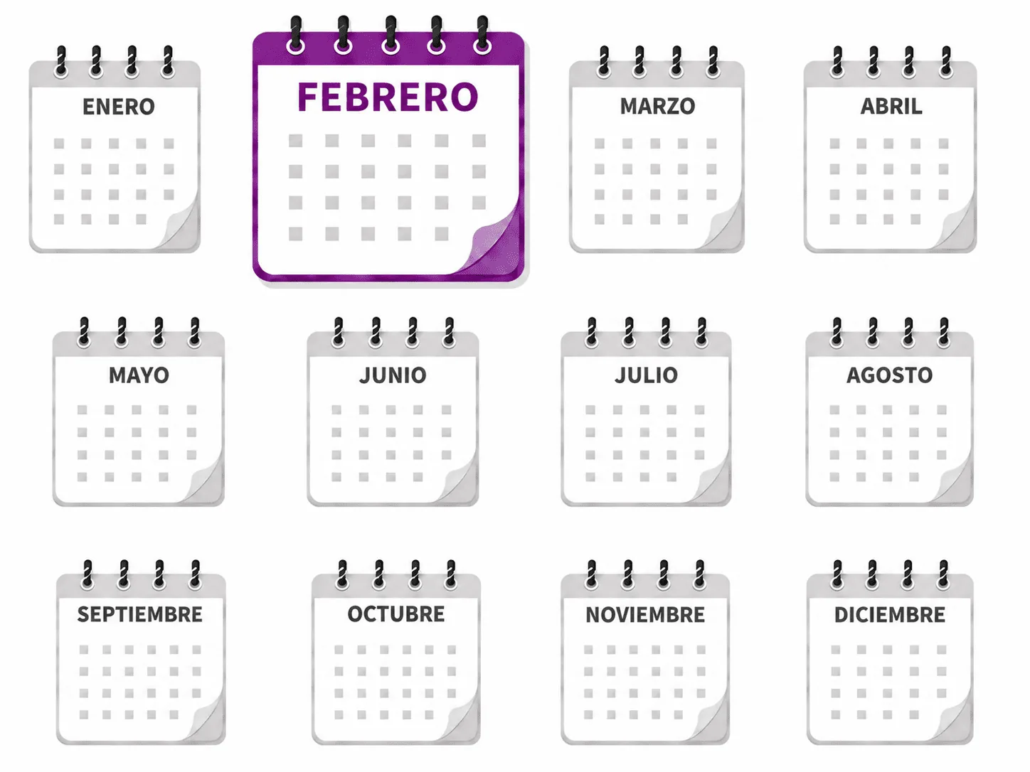 Ilustración de Febrero