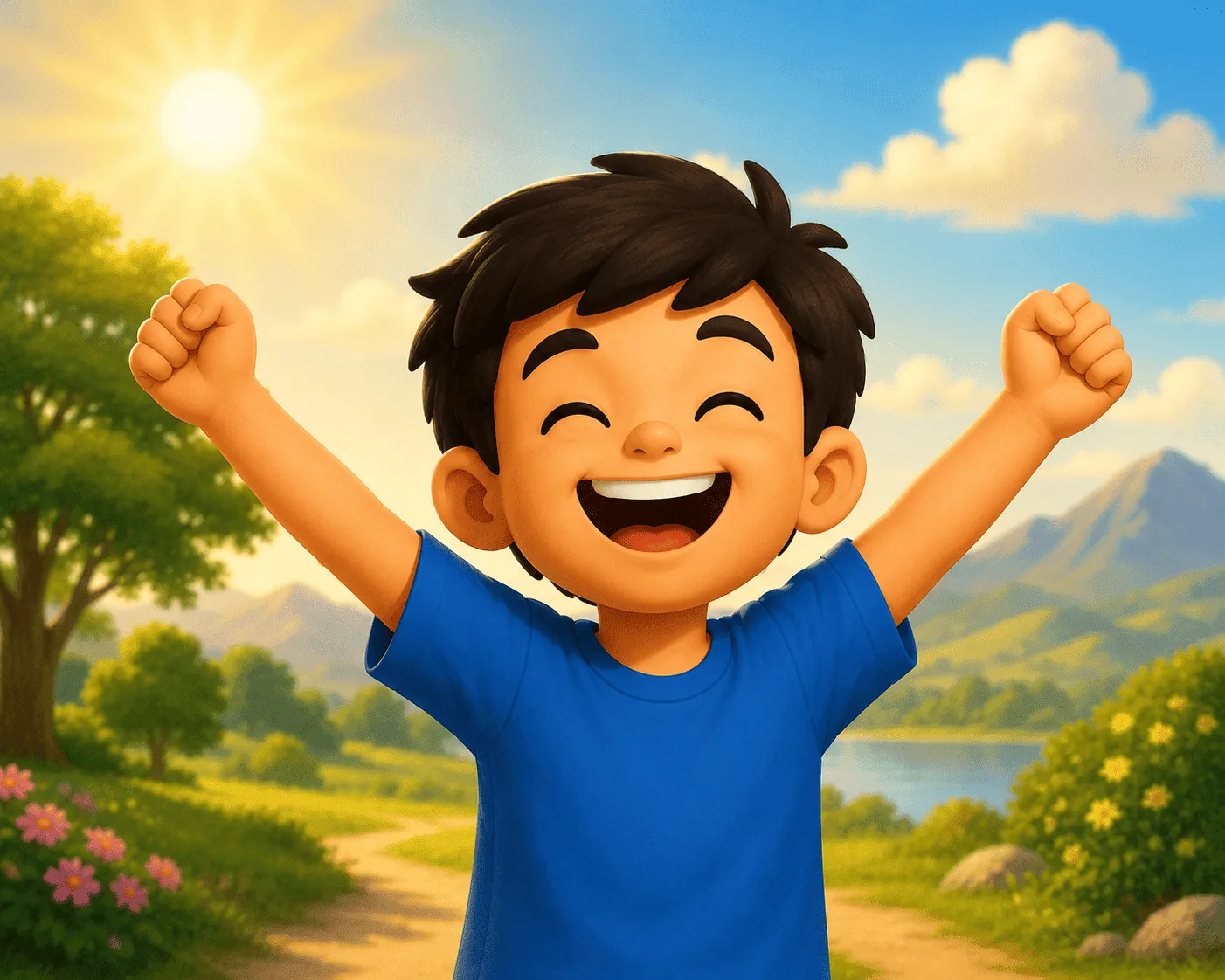 Ilustración de Feliz