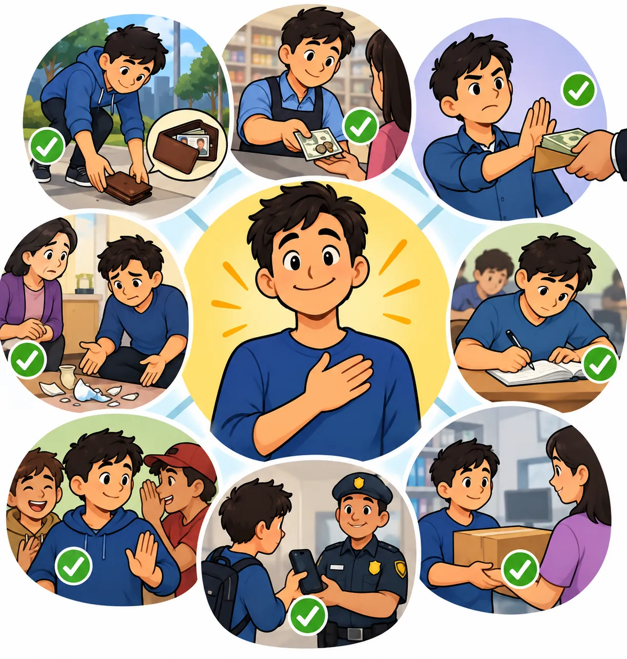 Ilustración de Honestidad