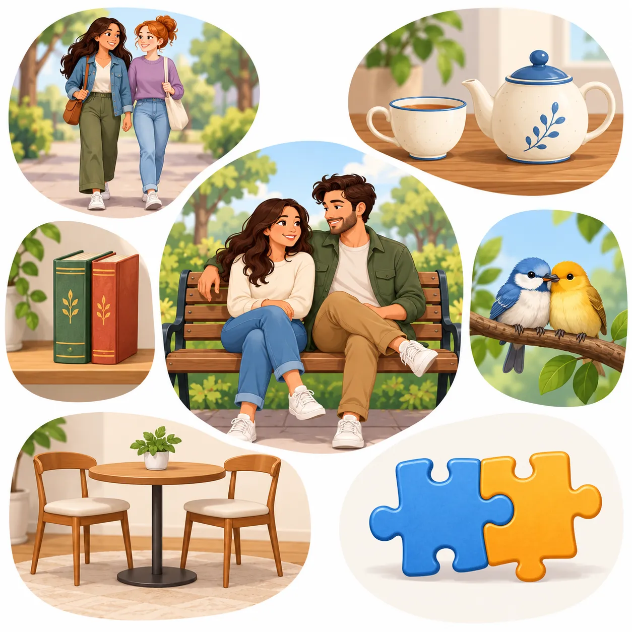 Ilustración de Juntos