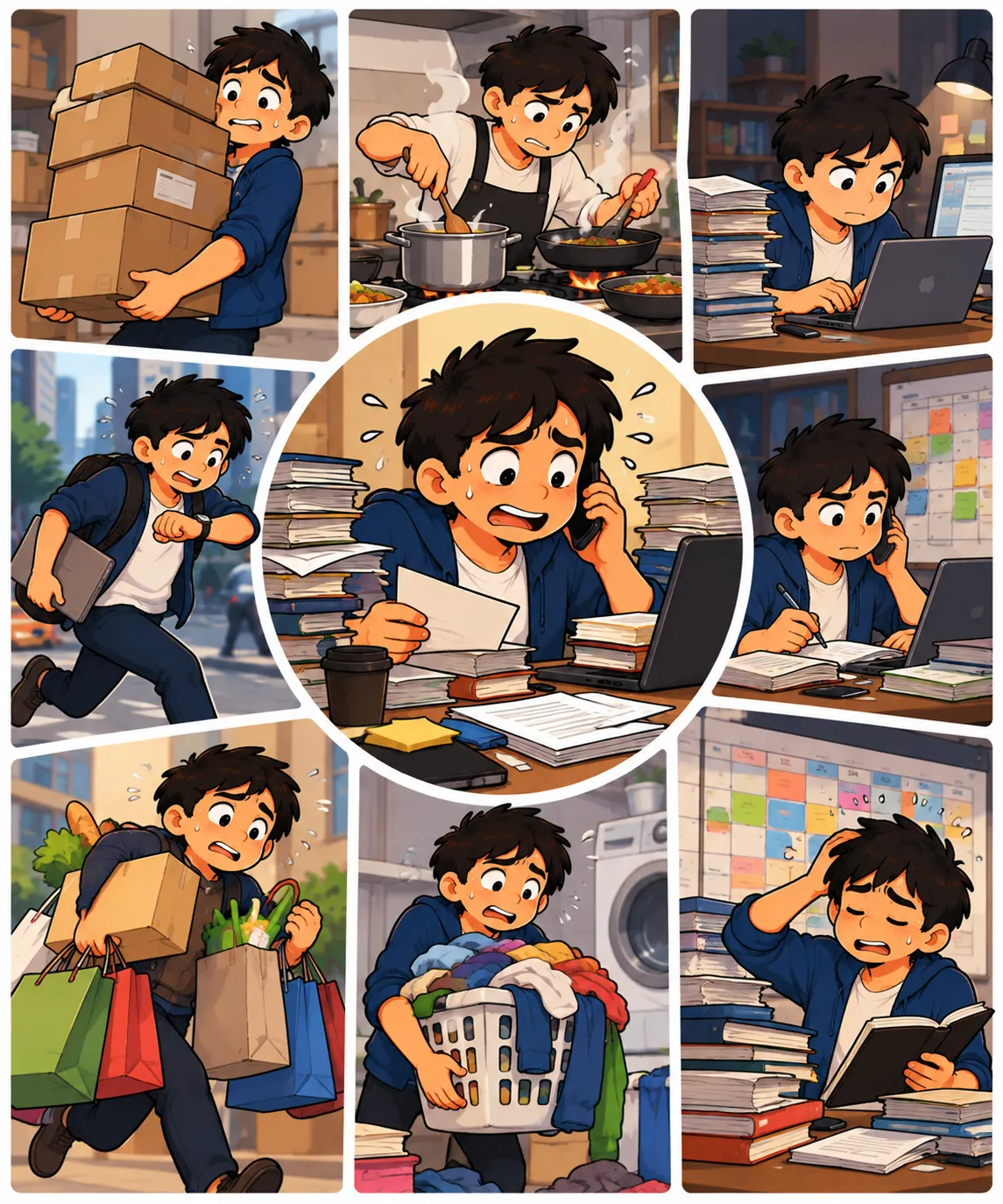 Ilustración de Ocupado