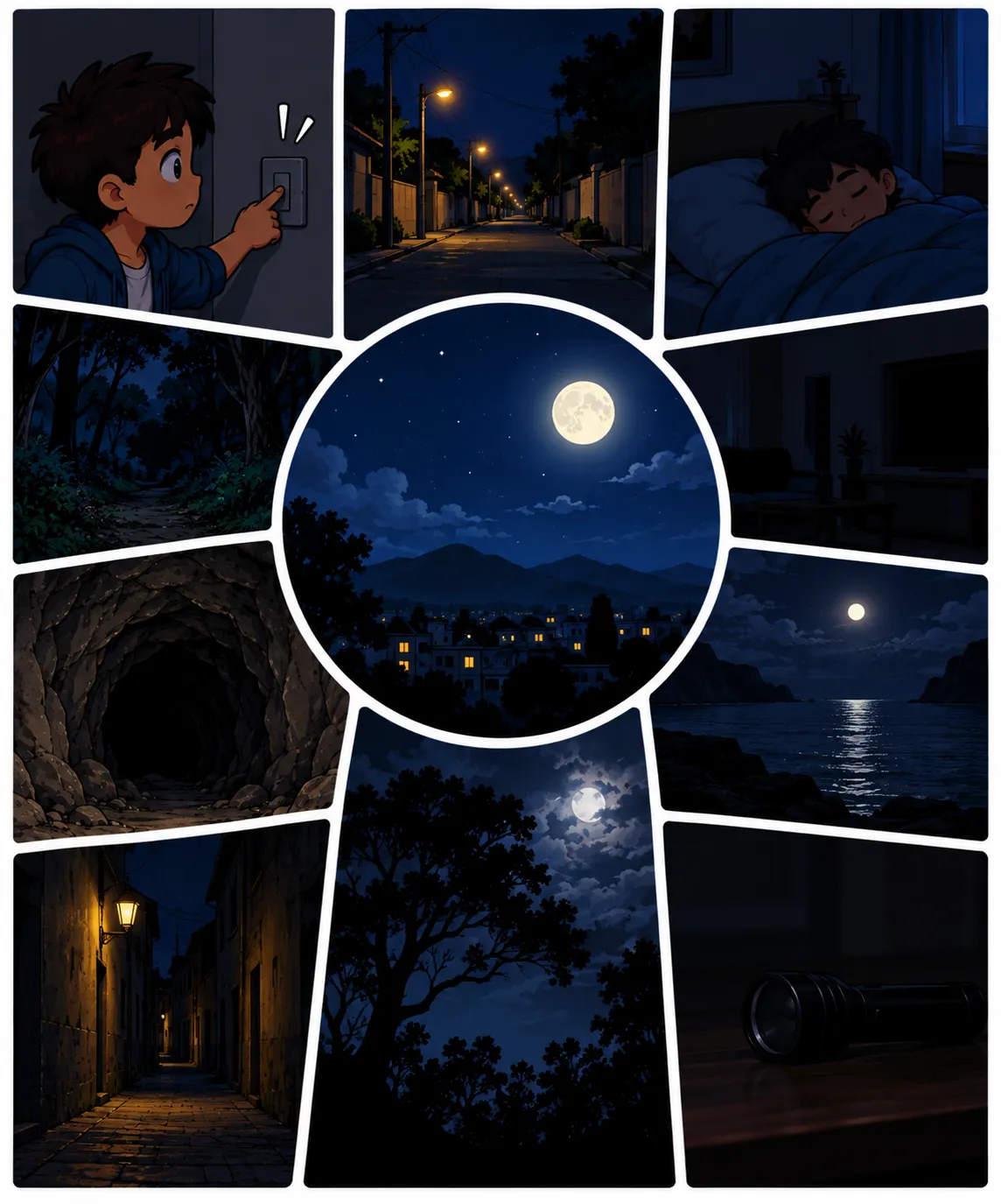 Ilustración de Oscuro