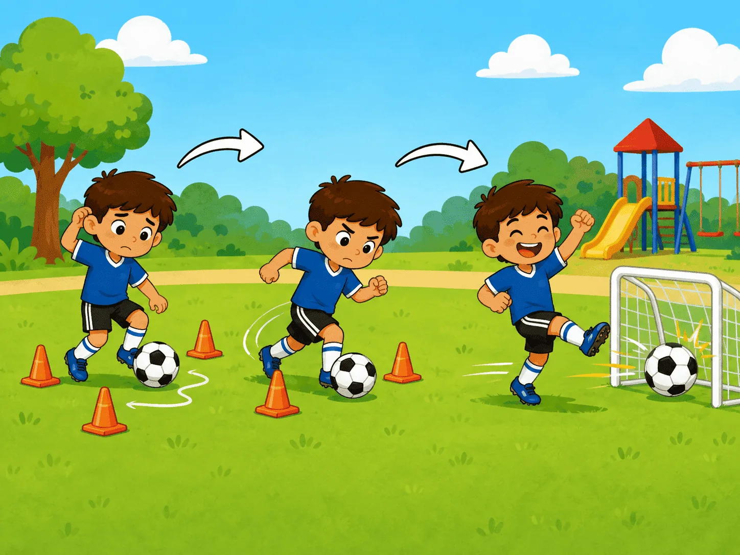 Ilustración de Practicar