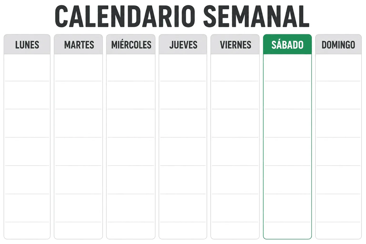 Ilustración de Sábado