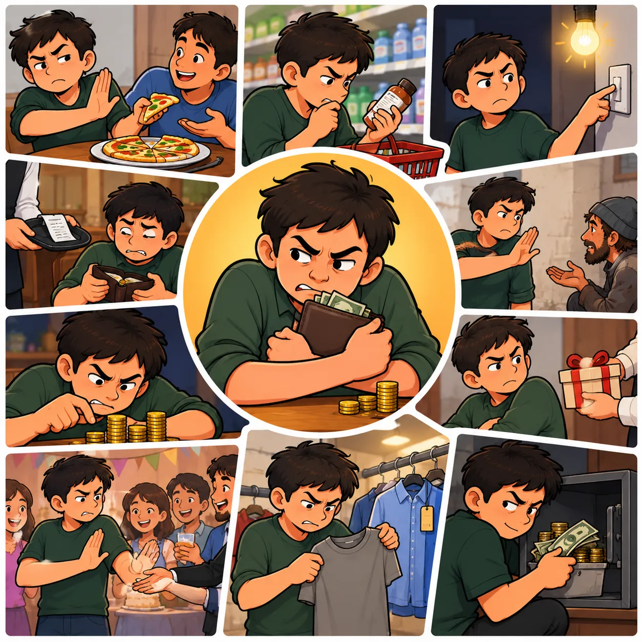 Ilustración de Tacaño