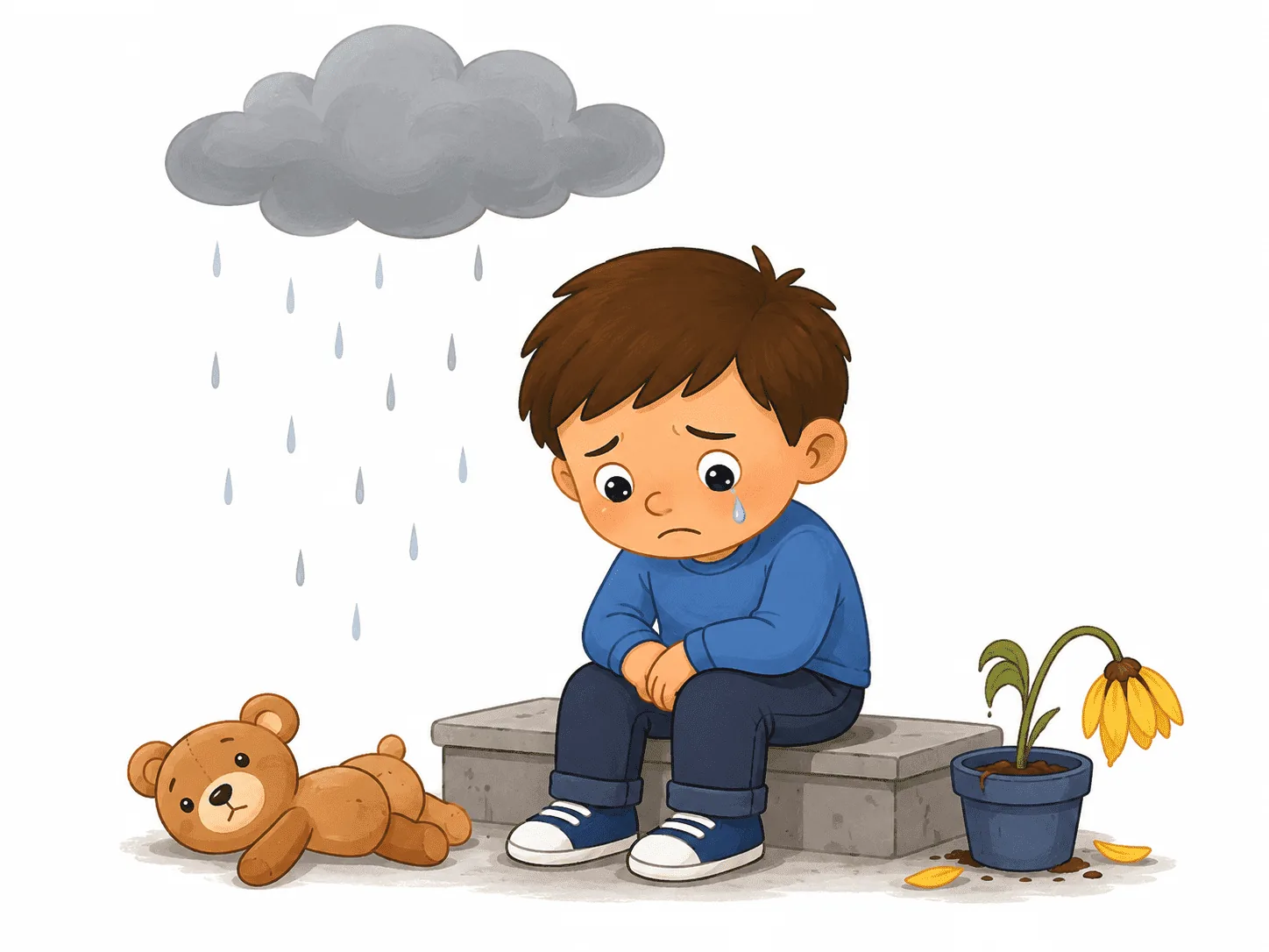 Ilustración de Triste